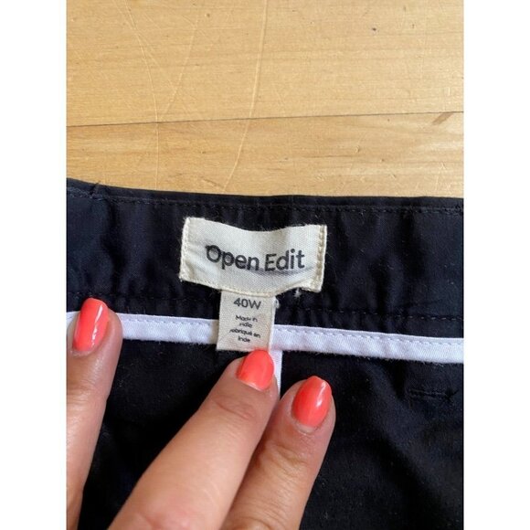 OPEN Edit shorts men's sz 40W black classic fit standard golf - Picture 4 of 7